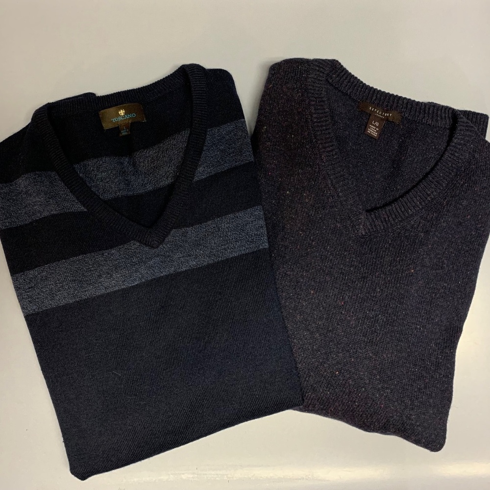 Buy 1 Get 1 Free. 2 Great V-Neck Sweaters. 1 Great Price. Men's Large